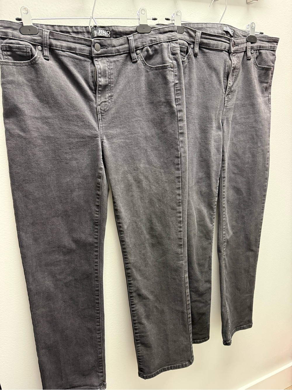 Buffalo David Bitton Women’s Black or very Dark Charcoal Straight Leg Jeans